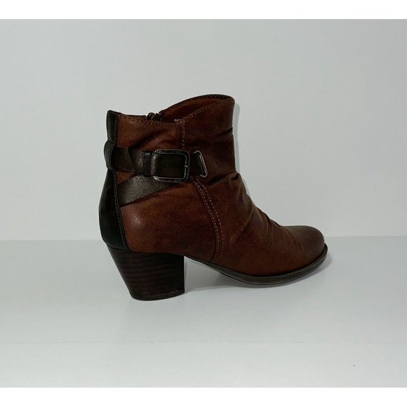 Beartraps Brown Side Zip Boots - Women's Size 8 M Booties Rikita - Picture 5 of 16